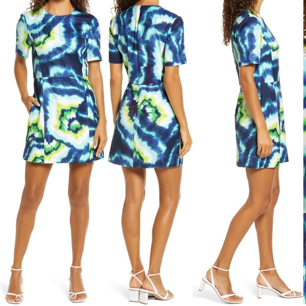 French Connection Annisa Whisper Print Mini Dress